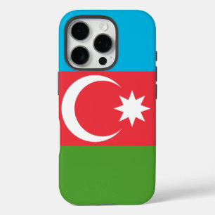 Apple iPhone 16 Pro Case-Mate, vlag van Azerbeidzj Hoesje