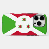 Apple iPhone 16 Pro Case-Mate, vlag van Burundi Case-Mate iPhone Case (Achterkant (horizontaal))