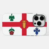 Apple iPhone 16 Pro Case-Mate, vlag van Montreal Case-Mate iPhone Case (Achterkant (horizontaal))