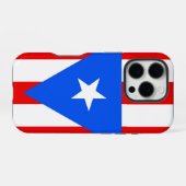 Apple iPhone 16 Pro Case-Mate, vlag van Puerto Ric Hoesje (Achterkant horizontaal)