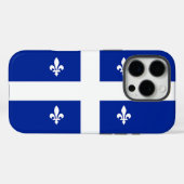 Apple iPhone 16 Pro Case-Mate, vlag van Quebec Case-Mate iPhone Case (Achterkant (horizontaal))