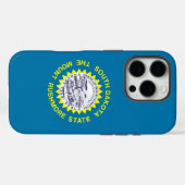 Apple iPhone 16 Pro Case-Mate, vlag van South Dako Case-Mate iPhone Case (Achterkant (horizontaal))