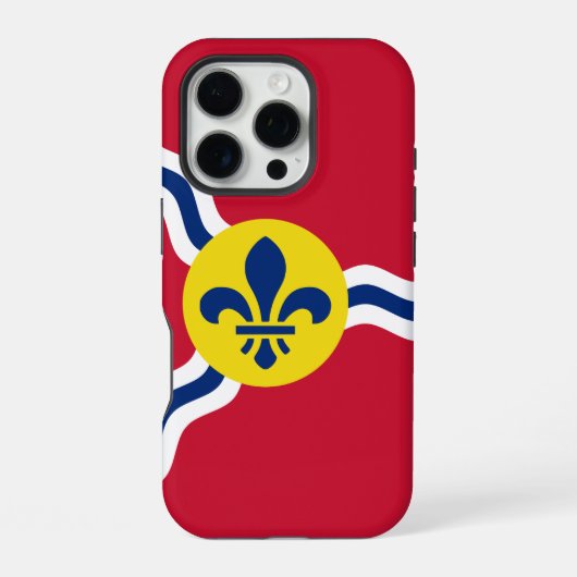 Apple iPhone 16 Pro Case-Mate, vlag van St. Louis Hoesje (Achterkant)