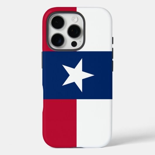 Apple iPhone 16 Pro Case-Mate, vlag van Texas Case-Mate iPhone Case (Achterkant)