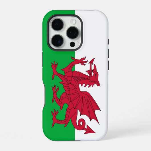 Apple iPhone 16 Pro Case-Mate, Welshe vlag Hoesje (Achterkant)