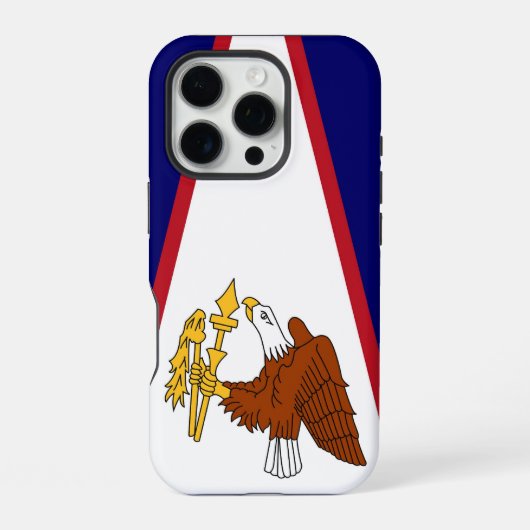 Apple iPhone 16 Pro Hoesje-Mate, Amerikaans-Samoa Hoesje (Achterkant)