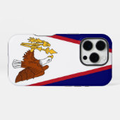 Apple iPhone 16 Pro Hoesje-Mate, Amerikaans-Samoa Hoesje (Achterkant horizontaal)