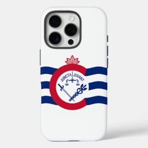 Apple iPhone 16 Pro Hoesje-Mate, Cincinnati Flag Hoesje