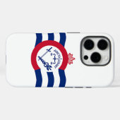 Apple iPhone 16 Pro Hoesje-Mate, Cincinnati Flag Case-Mate iPhone Case (Achterkant (horizontaal))