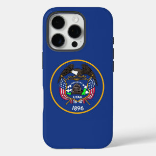Apple iPhone 16 Pro Hoesje, oude vlag van Utah Hoesje