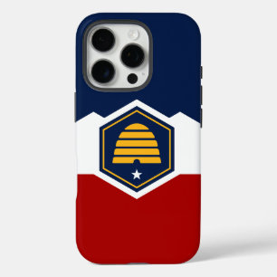 Apple iPhone 16 Pro Hoesje, Vlag van Utah Hoesje