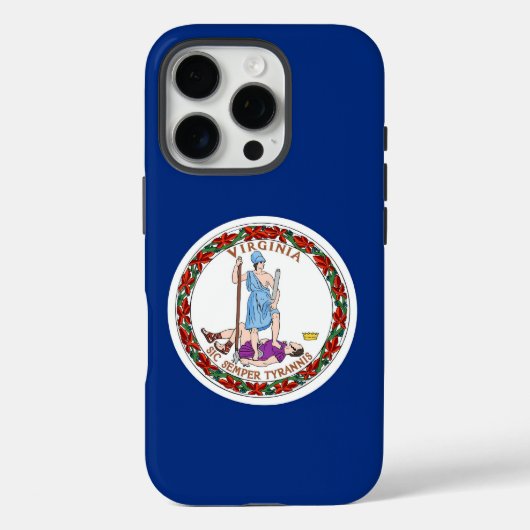 Apple iPhone 16 Pro Hoesje, Vlag van Virginia Case-Mate iPhone Case (Achterkant)