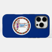 Apple iPhone 16 Pro Hoesje, Vlag van Virginia Case-Mate iPhone Case (Achterkant (horizontaal))