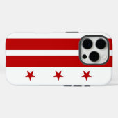 Apple iPhone 16 Pro Hoesje, Washington DC vlag Case-Mate iPhone Case (Achterkant (horizontaal))