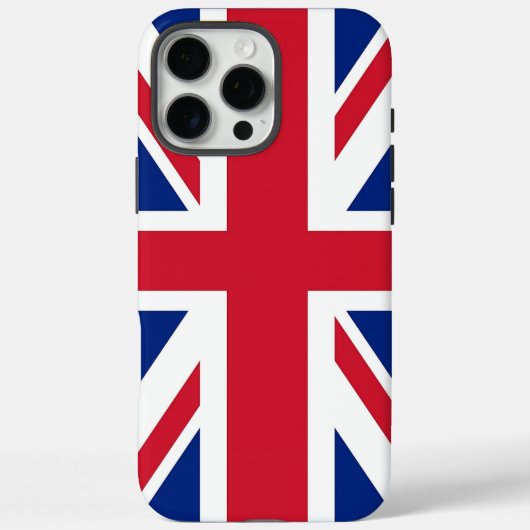Apple iPhone 16 Pro Max Case, United Kingdom flag Case-Mate iPhone Case (Achterkant)
