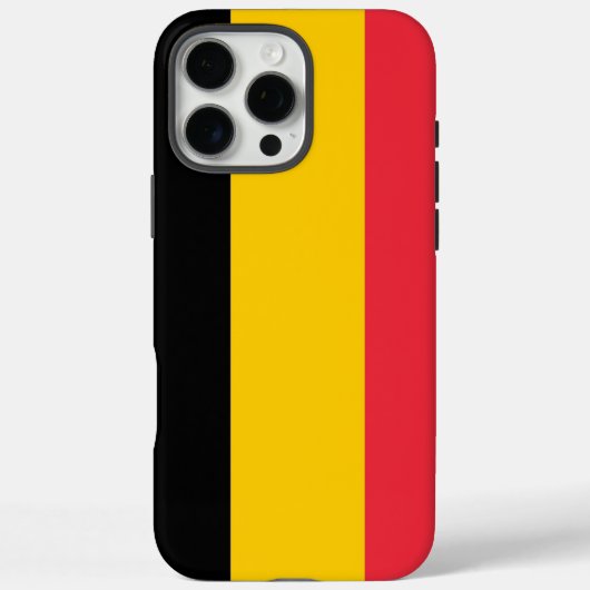 Apple iPhone 16 Pro Max Hoesje, Belgische vlag Case-Mate iPhone Case (Achterkant)