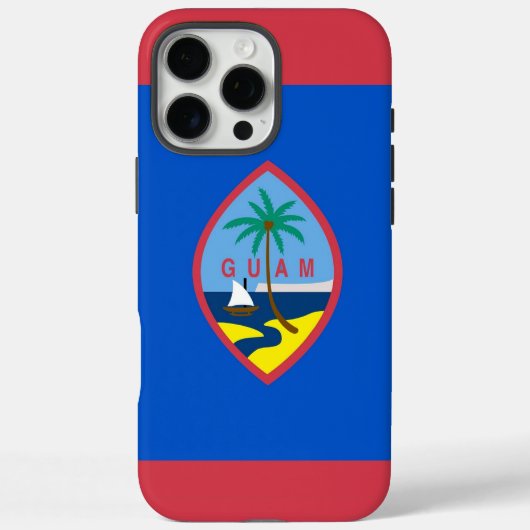 Apple iPhone 16 Pro Max Hoesje, Guam-vlag Case-Mate iPhone Case (Achterkant)