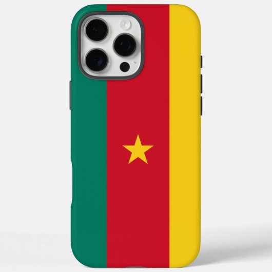 Apple iPhone 16 Pro Max Hoesje, Kameroen vlag Case-Mate iPhone Case (Achterkant)