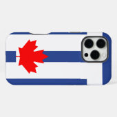 Apple iPhone 16 Pro Max Hoesje, Toronto vlag Hoesje (Achterkant horizontaal)
