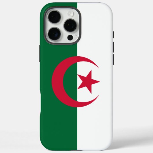 Apple iPhone 16 Pro Max Hoesje, vlag van Algerije Case-Mate iPhone Case (Achterkant)