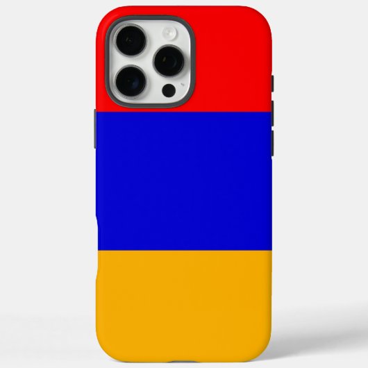 Apple iPhone 16 Pro Max Hoesje, Vlag van Armenië Case-Mate iPhone Case (Achterkant)