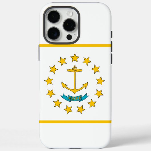 Apple iPhone 16 Pro Max Hoesje, vlag van Rhode Isl Case-Mate iPhone Case (Achterkant)