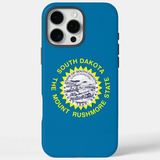 Apple iPhone 16 Pro Max Hoesje, vlag van South Dak Case-Mate iPhone Case (Achterkant)