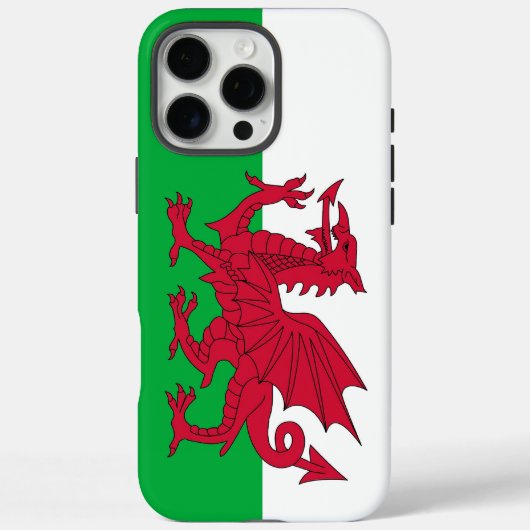 Apple iPhone 16 Pro Max Hoesje, Welshe vlag Case-Mate iPhone Case (Achterkant)