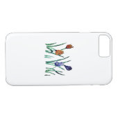 Apple iPhone 8/7 hoesje bloemstijl ontwerp (Achterkant (Horizontaal))