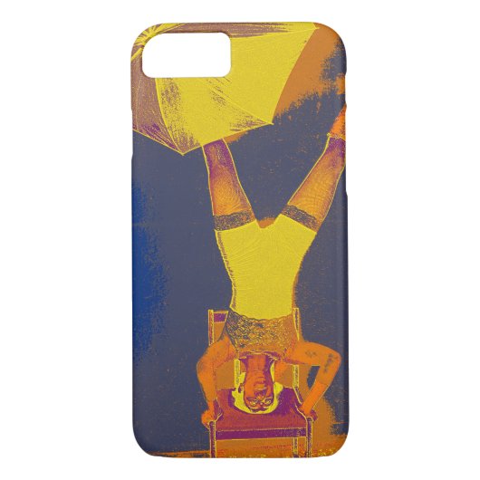 Apple iPhone 8/7, nauwelijks daar Circus Art Acrob Case-Mate iPhone Case (Achterkant)