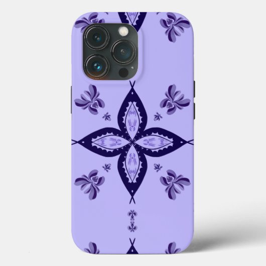 Apple iPhone hoesje met bloem ontwerp (Achterkant)