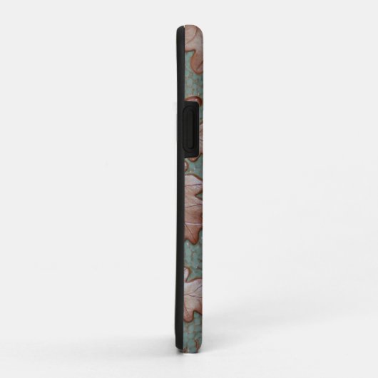 Apple iPhone hoesje met eikenbladeren (Achterkant/rechts)