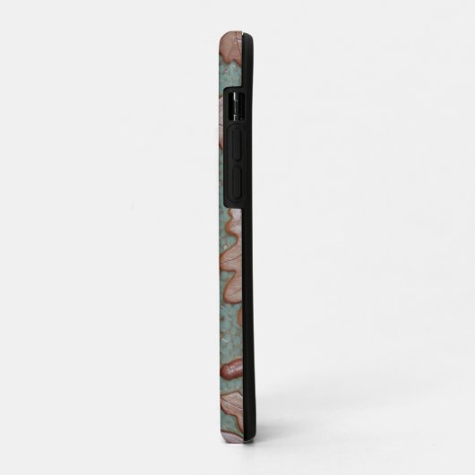 Apple iPhone hoesje met eikenbladeren (Achterkant/links)