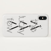 Apple iPhone X, Barely Er Telefoon Case "gelukkig  (Achterkant (horizontaal))