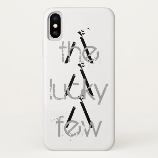 Apple iPhone X, Barely Er Telefoon Case "gelukkig  (Achterkant)
