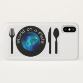 Apple iPhone X Hoesje World On A Plate (Achterkant (horizontaal))