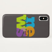 Apple iPhone X Telefoon Case Colorful News Travels (Achterkant (horizontaal))