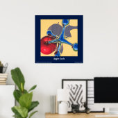 Apple Jack Fine Art Poster, 24 x 24 inch Poster (Thuiskantoor)