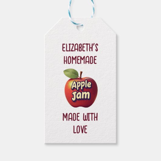 Apple Jam Cadeaulabel (Voorkant)