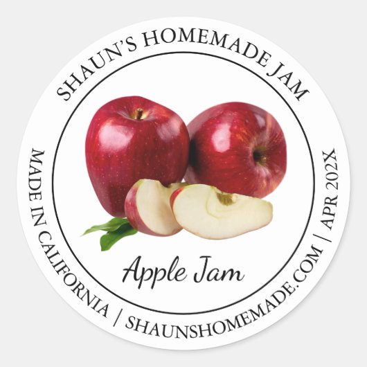 Apple Jam Modern label (Voorkant)