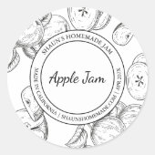 Apple Jam Sketch Modern label (Voorkant)