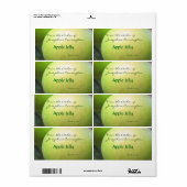 Apple Jelly Canning Labels (Full Sheet)