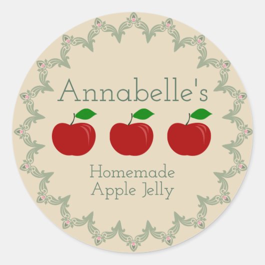 Apple Jelly Label (Voorkant)