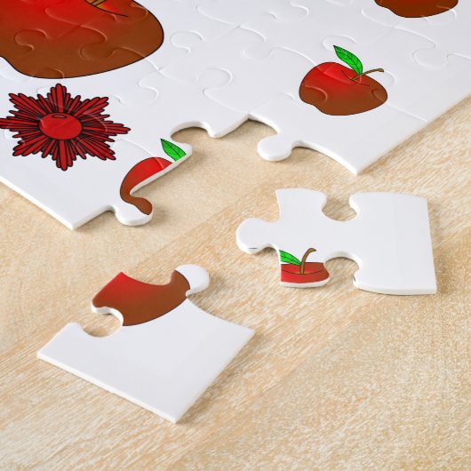 Apple Jigzaag Puzzle Legpuzzel (Zijkant)