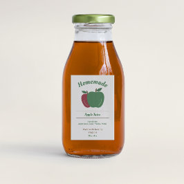 Apple Juice Bottle Label Sticker