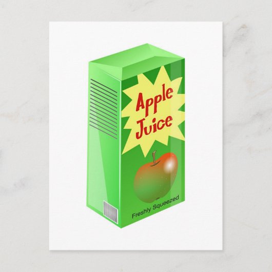 Apple Juice Briefkaart (Voorkant)