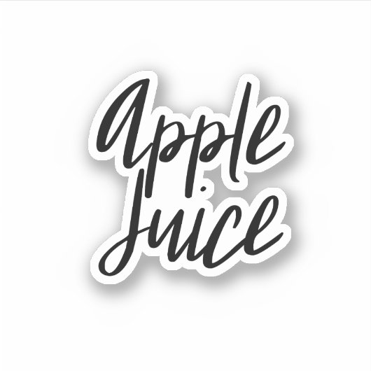 Apple Juice Storage Sticker (Voorkant)