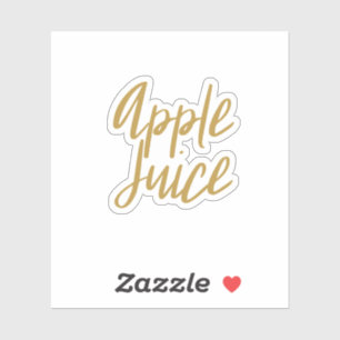 Apple Juice Storage Sticker