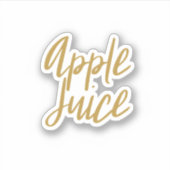 Apple Juice Storage Sticker (Voorkant)