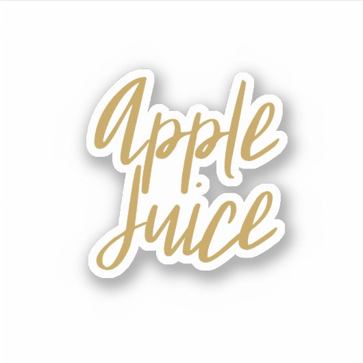 Apple Juice Storage Sticker (Voorkant)